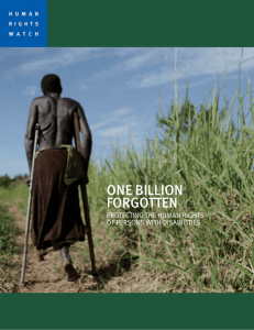 One BilliOn FOrgOtten prOteCting tHe HuMAn rigHts OF persOns witH DisABilities