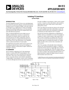 AN-913 APPLICATION NOTE  Isolating I