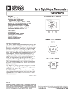 a Serial Digital Output Thermometers TMP03/TMP04