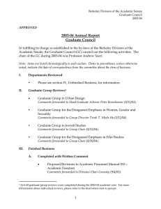 2003-04 Annual Report Graduate Council