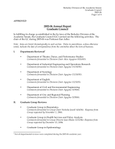 2005-06 Annual Report Graduate Council