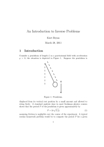 An Introduction to Inverse Problems 1 Introduction Kurt Bryan