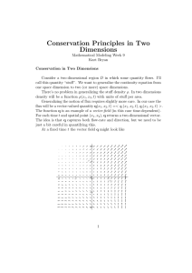 Conservation Principles in Two Dimensions