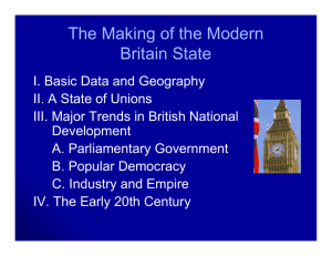 The Making of the Modern Britain State