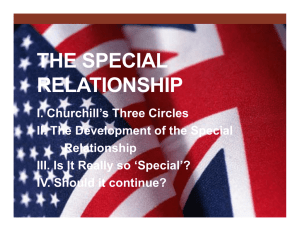 THE SPECIAL RELATIONSHIP
