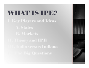 WHAT IS IPE?
