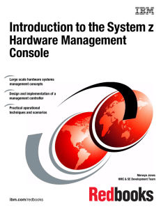 Introduction to the System z Hardware Management Console Front cover