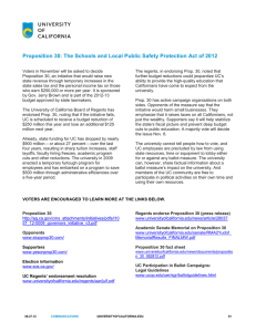 Proposition 30: The Schools and Local Public Safety Protection Act...