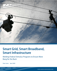 Smart Grid, Smart Broadband, Smart Infrastructure Bang for the Buck