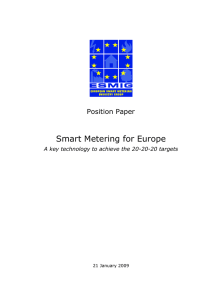 Smart Metering for Europe Position Paper