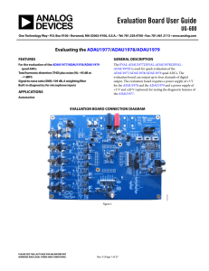 Evaluation Board User Guide UG-600