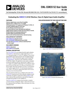 EVAL-SSM3515Z User Guide UG-580  SSM3515