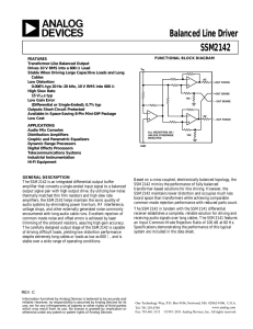 a Balanced Line Driver SSM2142