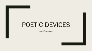 POETIC DEVICES And Examples
