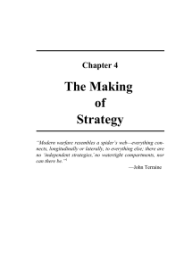 The Making of Strategy Chapter 4