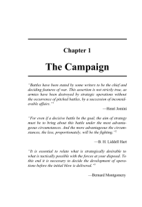The Campaign Chapter 1