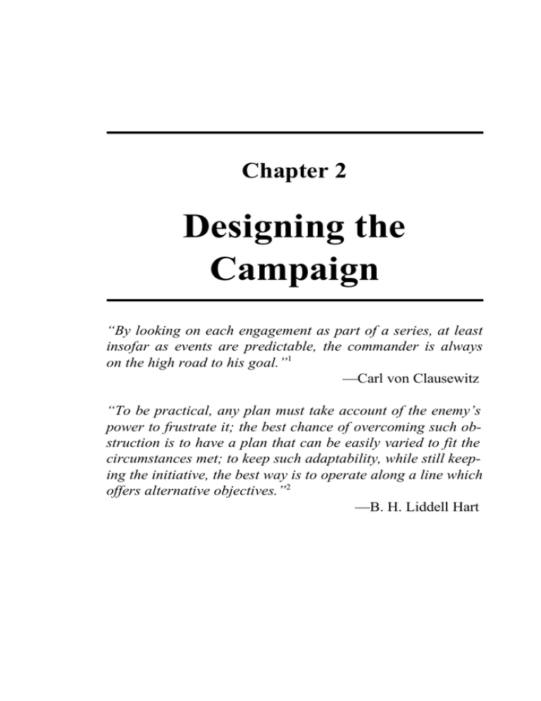 Designing the Campaign Chapter 2