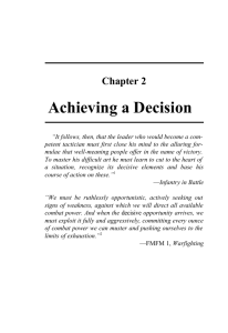 Achieving a Decision Chapter 2