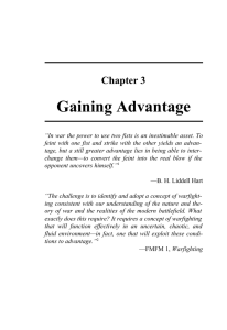 Gaining Advantage Chapter 3