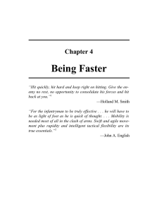 Being Faster Chapter 4