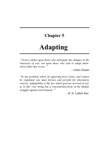 Adapting Chapter 5