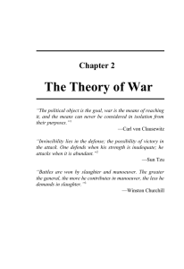 The Theory of War Chapter 2