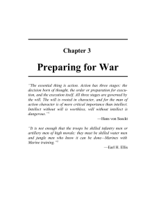 Preparing for War Chapter 3