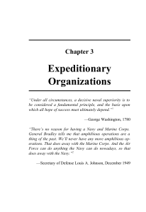 Expeditionary Organizations Chapter 3