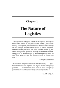 The Nature of Logistics Chapter 1