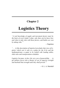 Logistics Theory Chapter 2