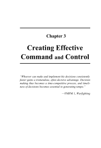 Creating Effective Command Control and