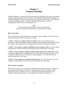 Chapter 3 Weapons Handling