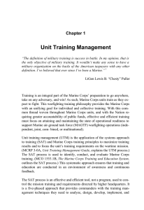 Unit Training Management Chapter 1