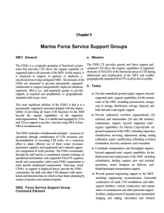 Marine Force Service Support Groups Chapter 5