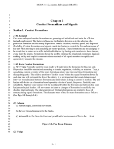 Chapter 3 Combat Formations and Signals Section I.  Combat Formations