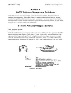 Chapter 3 MAGTF Antiarmor Weapons and Techniques MCWP 3-15.5 (CD) MAGTF Antiarmor Operations