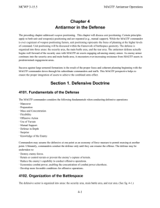 Chapter 4 Antiarmor in the Defense MCWP 3-15.5 MAGTF Antiarmor Operations