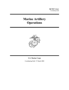 Marine Artillery Operations MCWP 3-16.1 U.S. Marine Corps