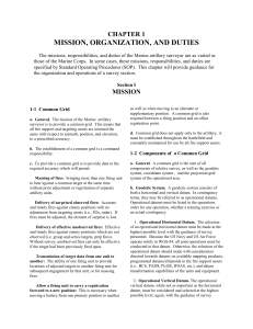 MISSION, ORGANIZATION, AND DUTIES CHAPTER 1  1-1  Common Grid