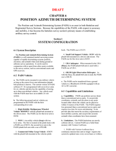 DRAFT POSITION AZIMUTH DETERMINING SYSTEM CHAPTER 6