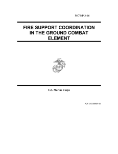 FIRE SUPPORT COORDINATION IN THE GROUND COMBAT ELEMENT