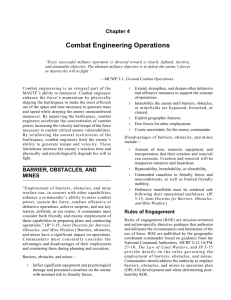 Combat Engineering Operations Chapter 4