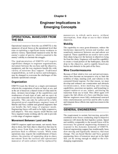Engineer Implications in Emerging Concepts Chapter 8 OPERATIONAL MANEUVER FROM