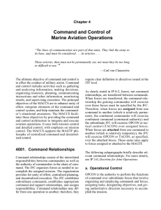 Command and Control of Marine Aviation Operations Chapter 4