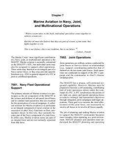 Marine Aviation in Navy, Joint, and Multinational Operations Chapter 7