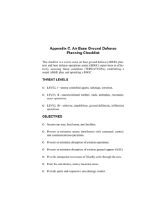 Appendix C. Air Base Ground Defense Planning Checklist