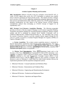 Aviation Logistics____________________________________________MCWP 3.21.2 Aviation Logistics Planning and Execution Chapter 4