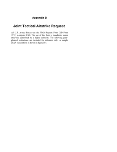Joint Tactical Airstrike Request Appendix D