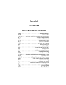 GLOSSARY Appendix G Section I. Acronyms and Abbreviations
