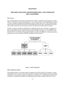 CHAPTER 3 MPF ORGANIZATION, RESPONSIBILITIES, AND COMMAND RELATIONSHIPS